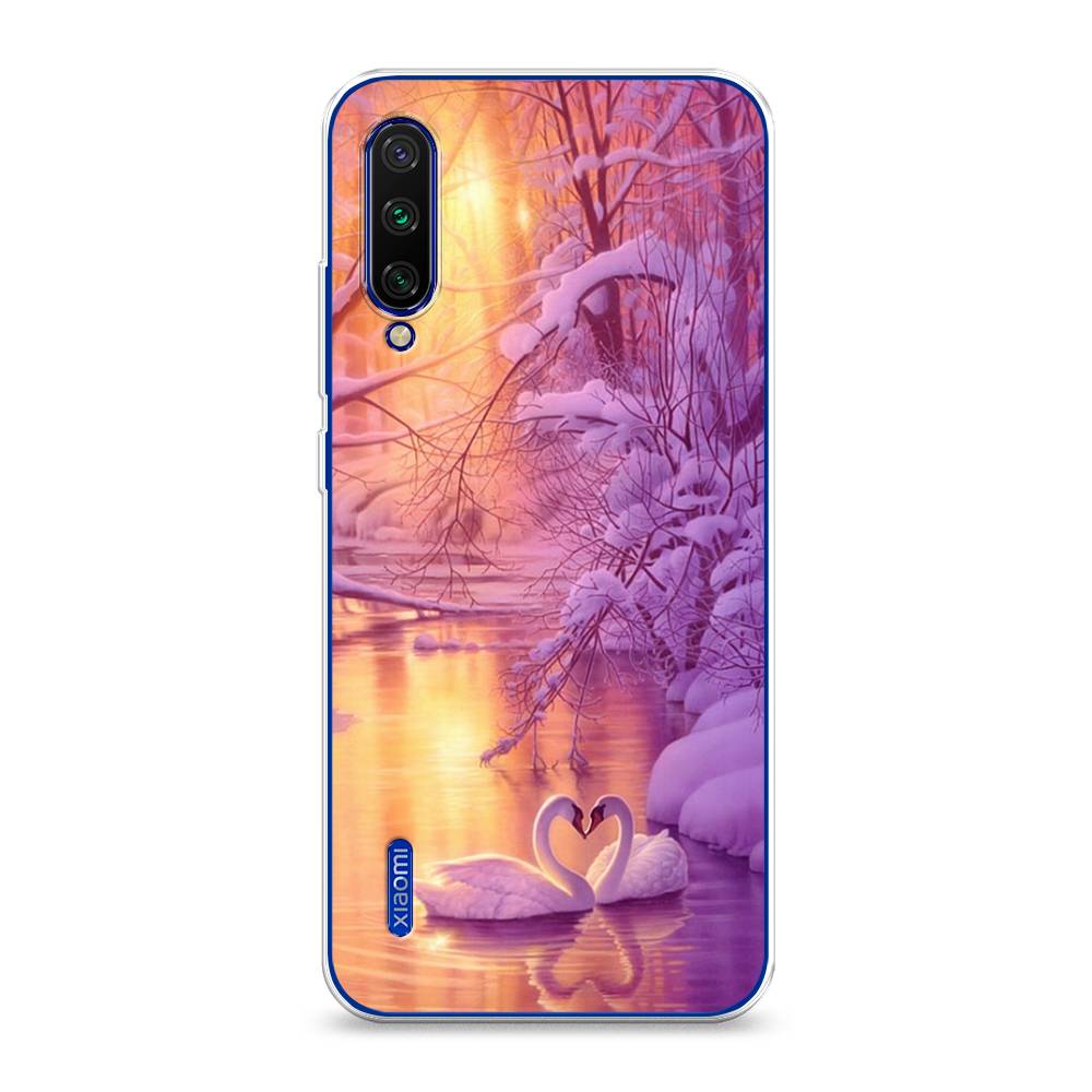

Чехол на Xiaomi Mi CC9E "Зима 1", Фиолетовый;желтый, 36050-2
