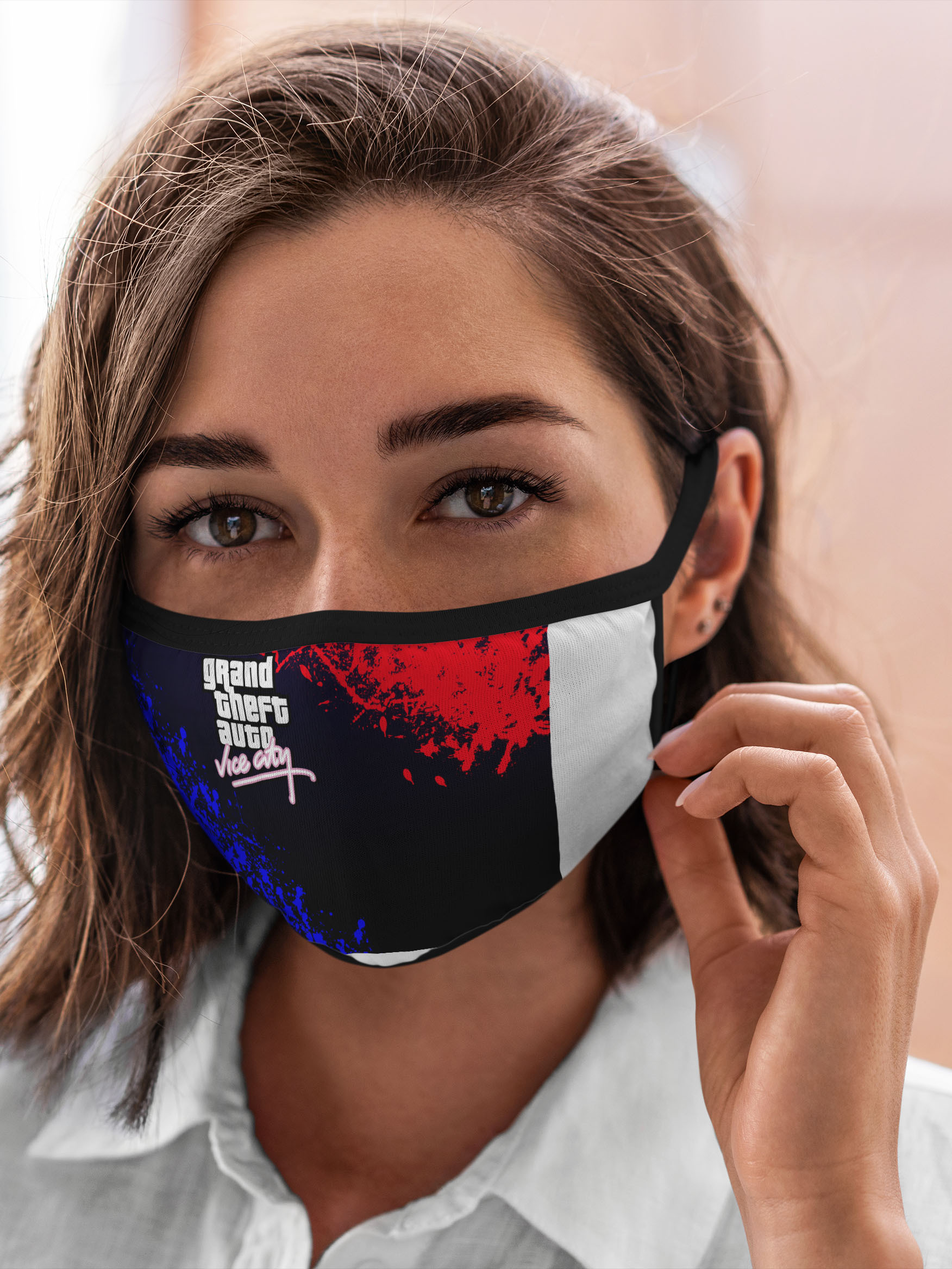 

Многоразовая маска унисекс Burnettie Gta Vice City, Разноцветный, Gta Vice City