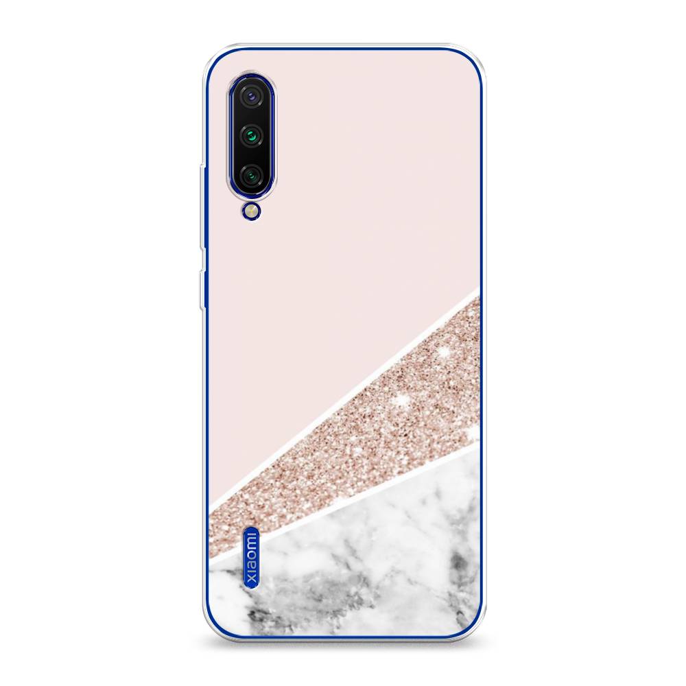 

Чехол на Xiaomi Mi CC9E "Блестящий розовый мрамор", 36050-3