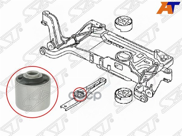 

SAT ST-3C0199855JC Картридж задней подушки двигателя VW JETTA 05-16/GOLF 03-/PASSAT 05-15/