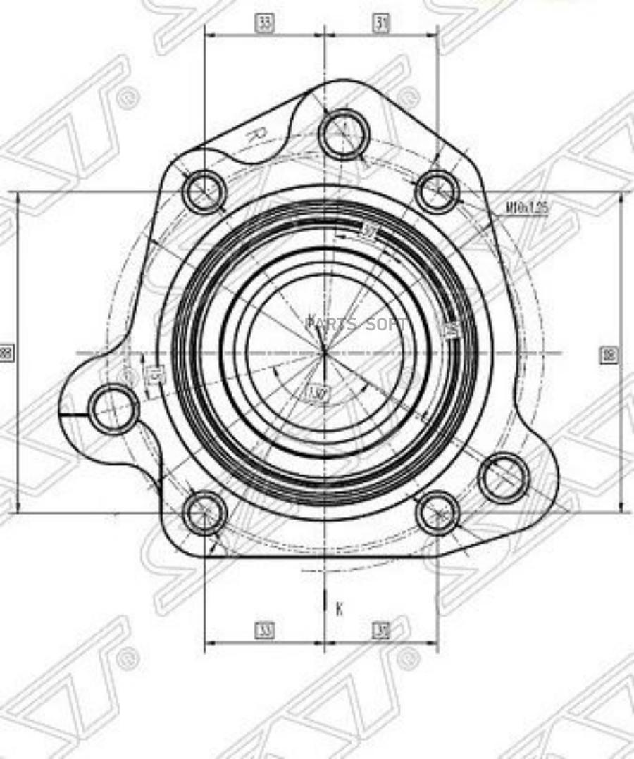 

Полуступица Задняя/Прав Honda Cr-V 96-01 (Лев.Руль) Sat арт. ST-42200-S10-A01