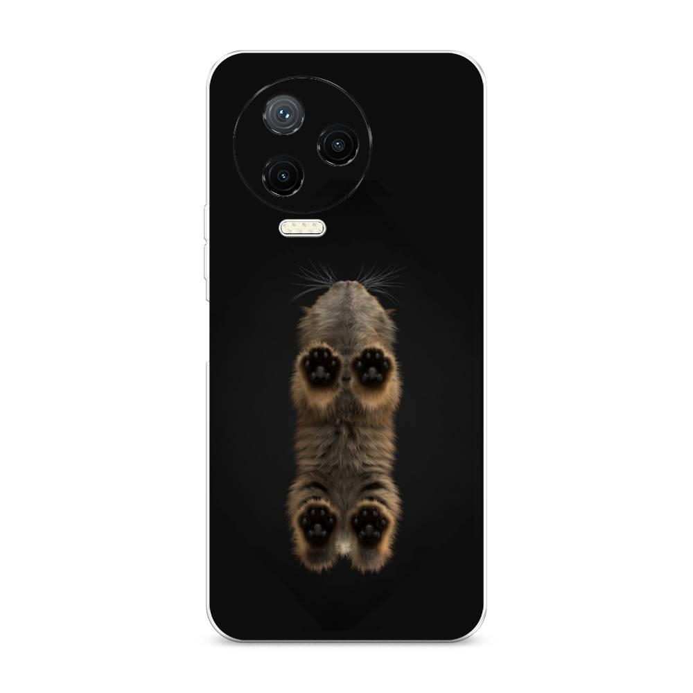 

Чехол Awog на Infinix NOTE 12 2023 / Инфиникс Нот 12 2023 "Кошачьи лапки", Черный