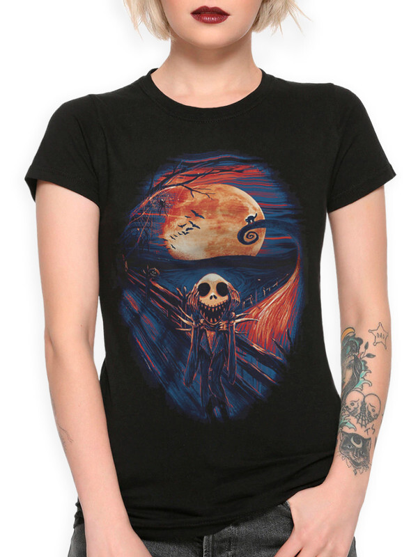 

Футболка женская DS Apparel Крик Джека - Кошмар перед Рождеством 11 черная 3XL, Черный, Крик Джека - Кошмар перед Рождеством 11