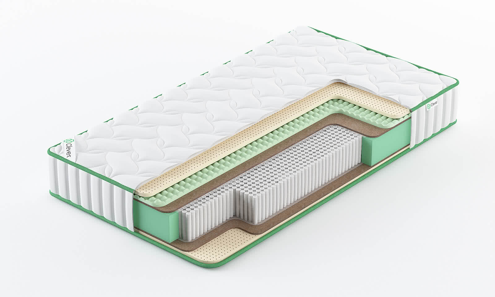 

Матрас Clever Perfect S2000 110x210, Белый, Perfect S2000