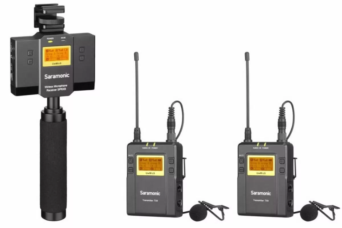 

Микрофон Saramonic UWMIC9 TX9+TX9+RX9 черный, UWMIC9 TX9+TX9+RX9
