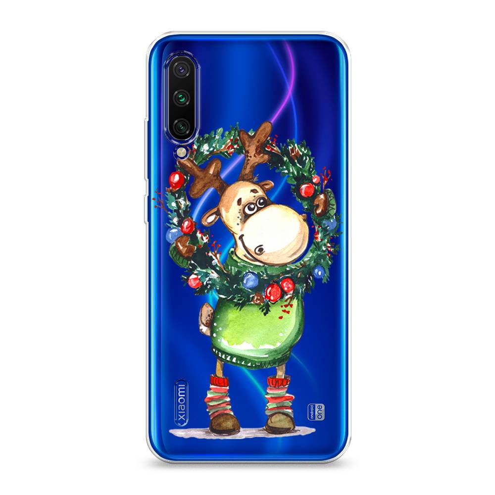 

Чехол на Xiaomi Mi CC9E "Олень с новогодним венком", 36050-4