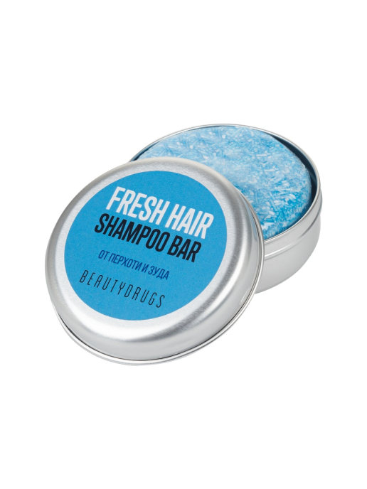 

Шампунь BEAUTYDRUGS Fresh Hair Shampoo Bar твердый от перхоти и зуда, 55 г