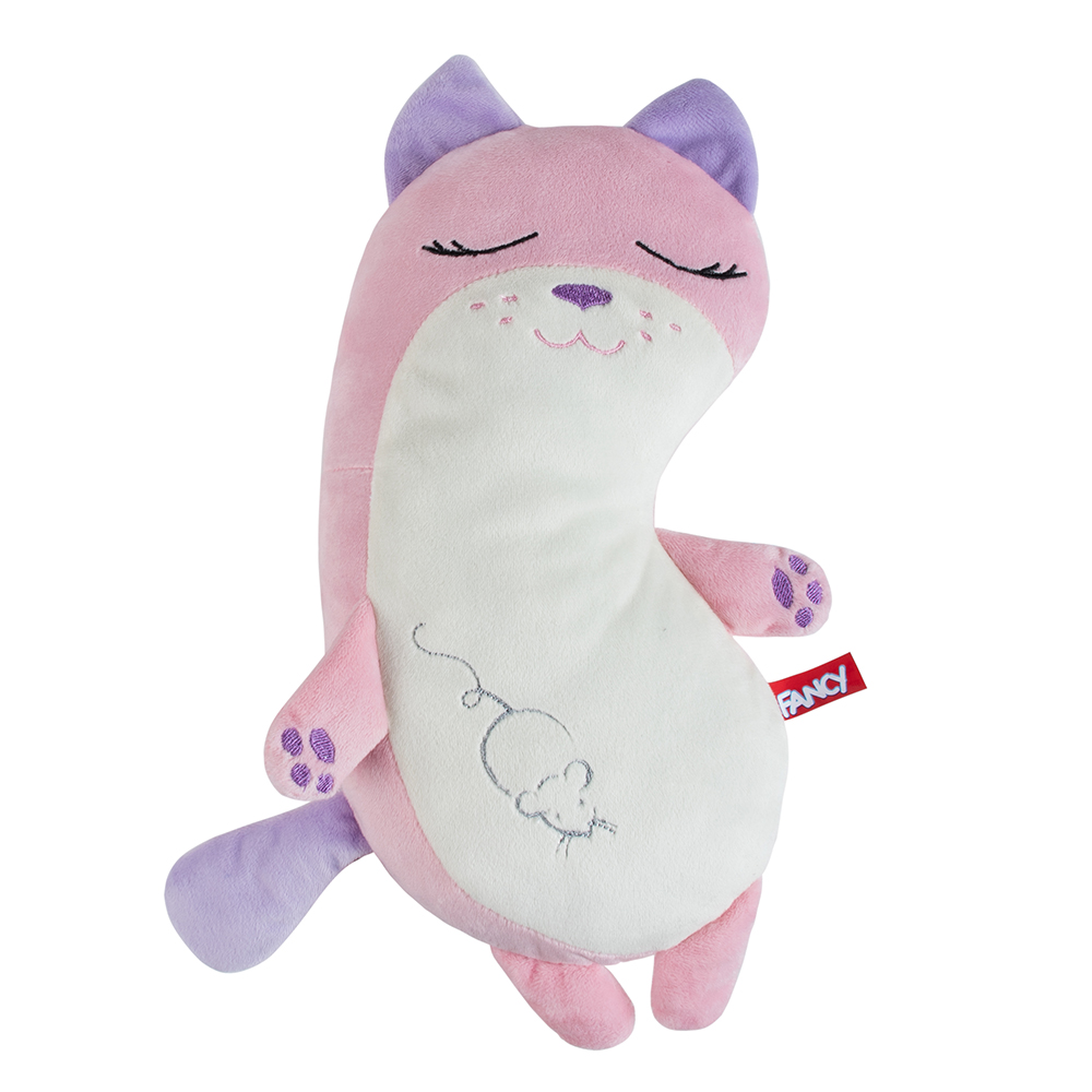 

Мягкая игрушка Кошка Плюша Fancy 25 см, Розовый