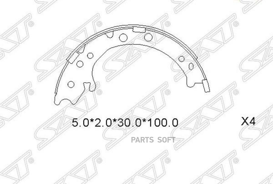 

Колодки Ручного Тормоза Honda Cr-V Re# 07-12/Stepwgn Rp 15- (Комплект 4Шт)