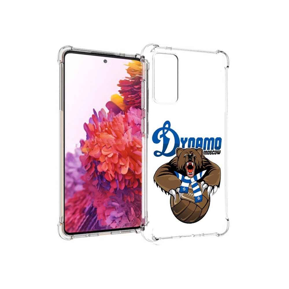 

Чехол MyPads Tocco для Samsung Galaxy S20 FE ФК Динамо медведь (PT153647.496.175), Прозрачный, Tocco