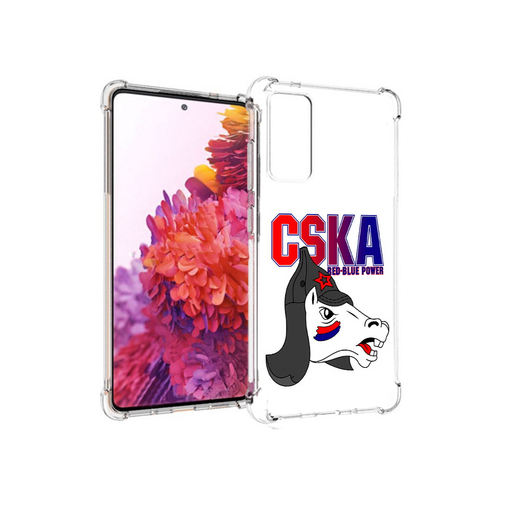

Чехол MyPads Tocco для Samsung Galaxy S20 FE ФК ЦСК лошадка россия (PT153647.496.179), Прозрачный, Tocco