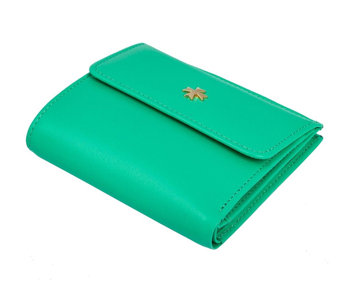 

Кошелек женский Narvin 9566 palermo emerald, Бирюзовый, 9566