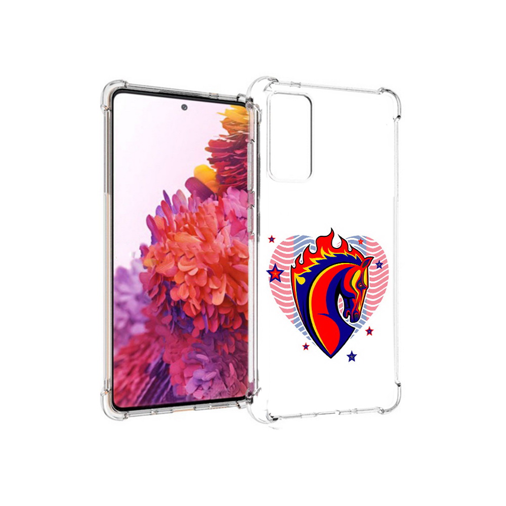 

Чехол MyPads Tocco для Samsung Galaxy S20 FE ФК ЦСЛ Лошадь (PT153647.496.180), Прозрачный, Tocco