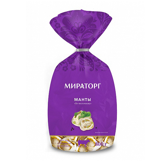 

Манты Мираторг по-восточному с говядиной 800 г