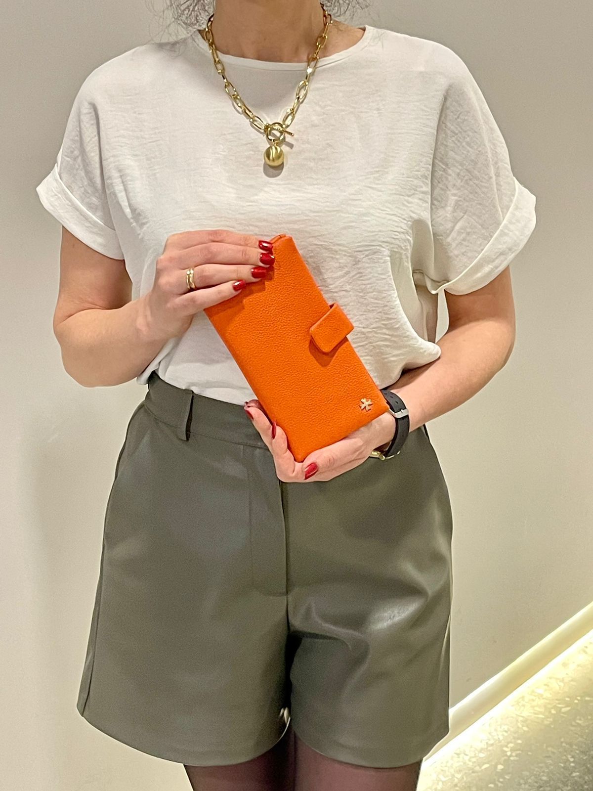 

Кошелек женский Narvin 9593 polo orange, Оранжевый, 9593