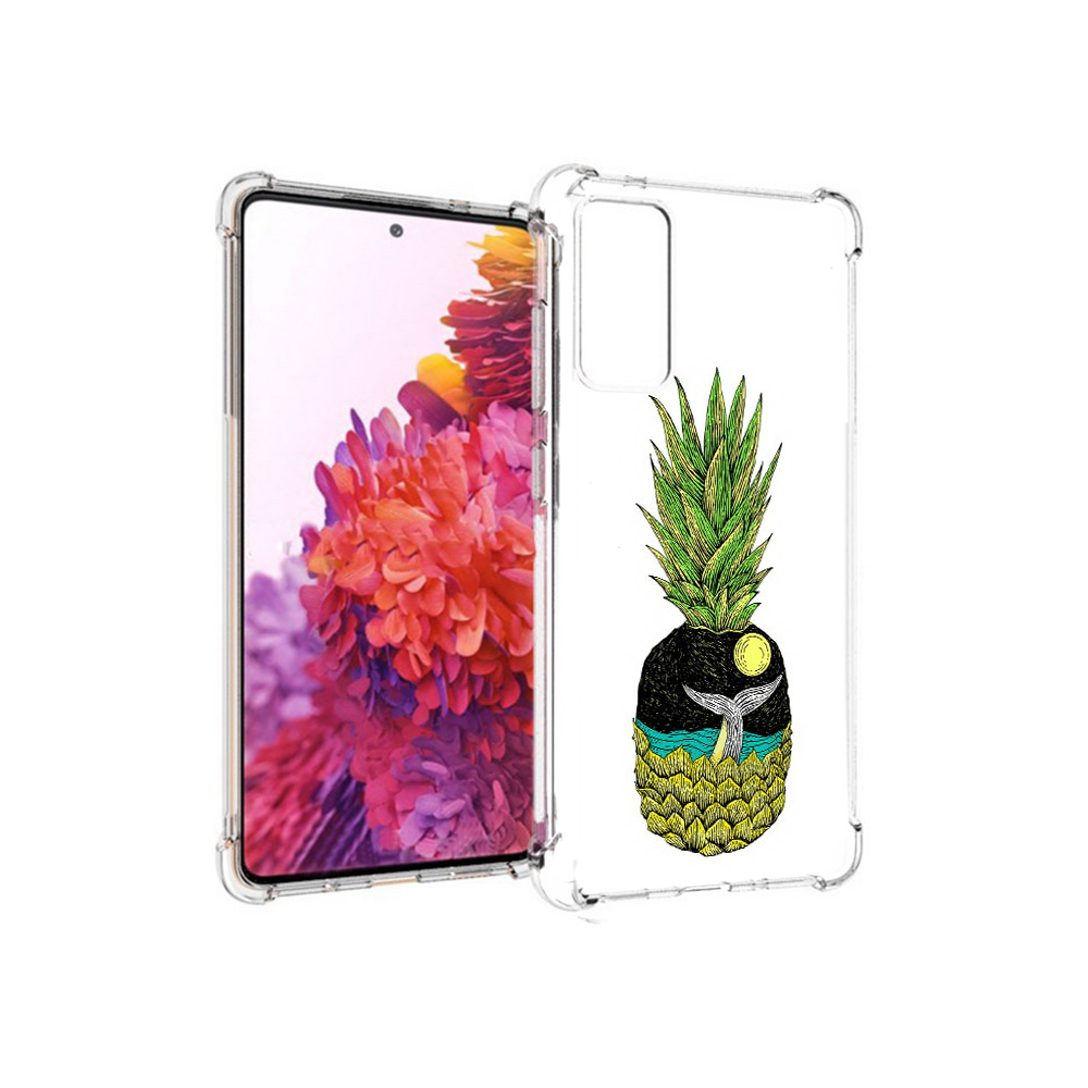 

Чехол MyPads Tocco для Samsung Galaxy S20 FE ананас с китом (PT153647.496.220), Прозрачный, Tocco