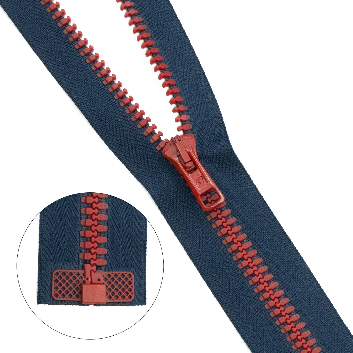 

Молния BICOLOR "трактор" разъемная, 1 замок,Т6, 50см (2076) Arta-F (т.синий/красный), 5шт, 19850