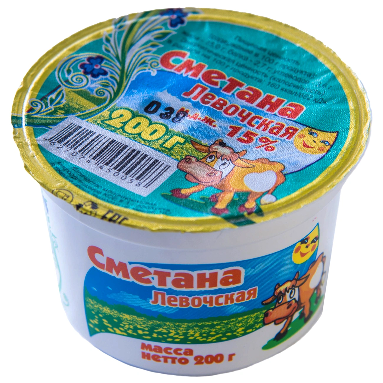 

Сметана Левочcкая 15% 200 г
