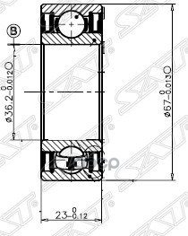 

Подшипник Привода Toyota Scepter/Gracia/Corona/Mark 2/Crown/Aristo 4wd 92- Sat арт. ST-903