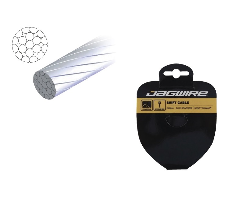 

Jagwire трос переключения 1,1мм х 2300мм, гладкий, гальванизированный, SRAM/Shimano