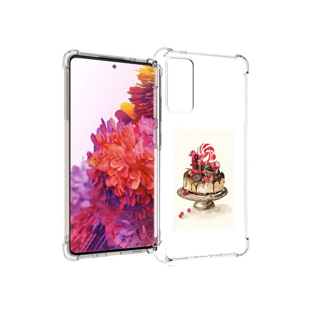 

Чехол MyPads Tocco для Samsung Galaxy S20 FE вкусный торт (PT153647.496.262), Прозрачный, Tocco