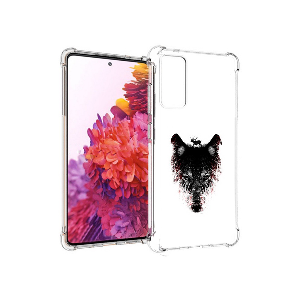 

Чехол MyPads Tocco для Samsung Galaxy S20 FE волк в траве (PT153647.496.267), Прозрачный, Tocco