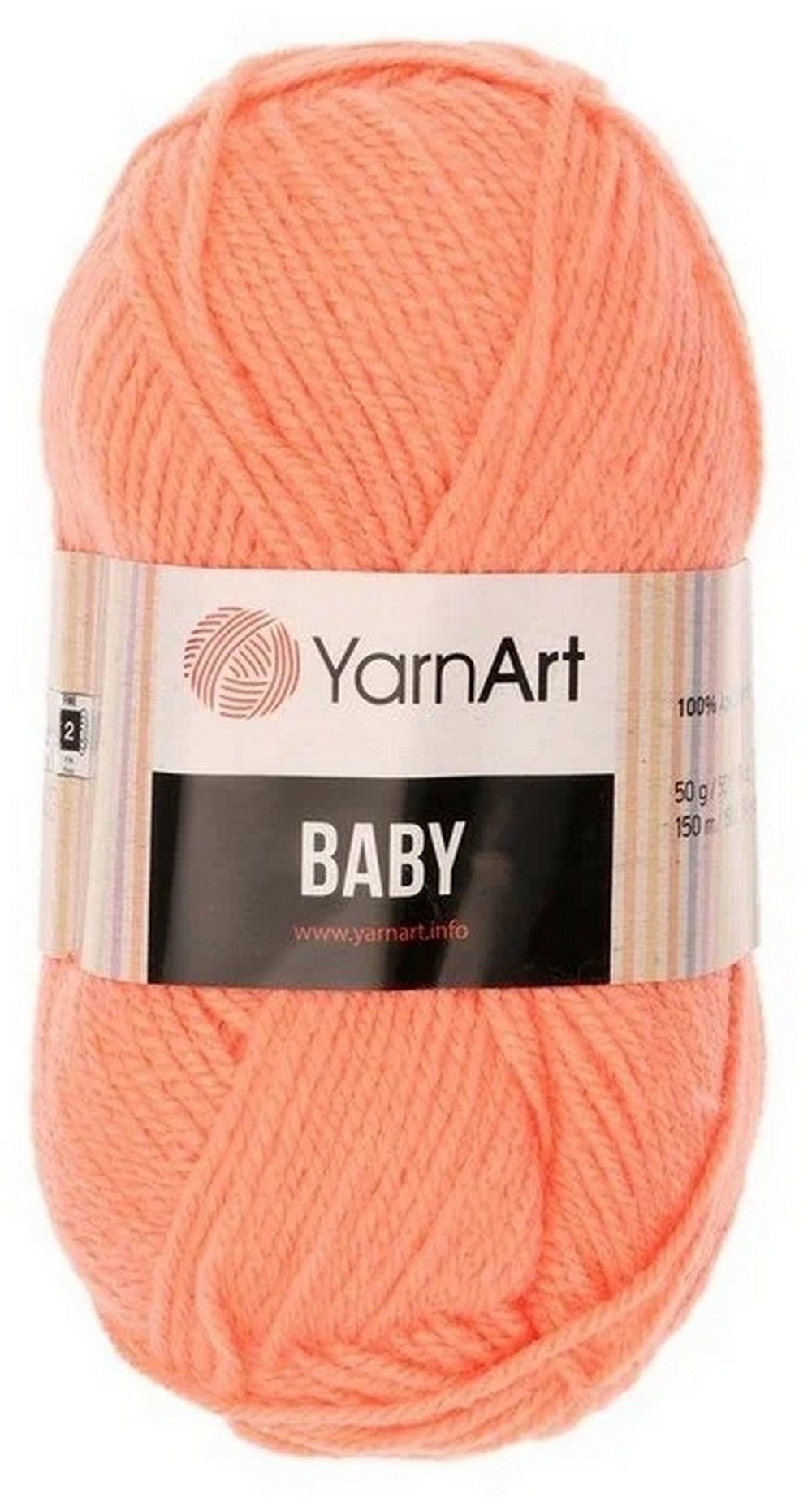

Пряжа "Baby" 100% акрил 150м/50гр (622 персик), Розовый, Пряжа для вязания "Baby"