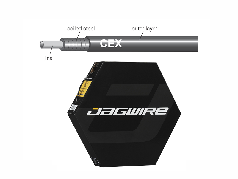 

Jagwire троса рубашка 5мм cex 50м чёрная