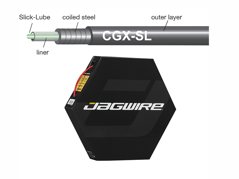 

Jagwire троса рубашка 5мм cgx со смазкой 30 м красная