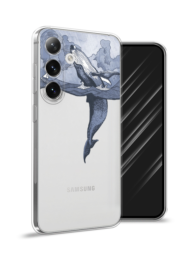 

Чехол Awog на Samsung Galaxy S24 "Два измерения", Голубой;черный;прозрачный, 2109050-1