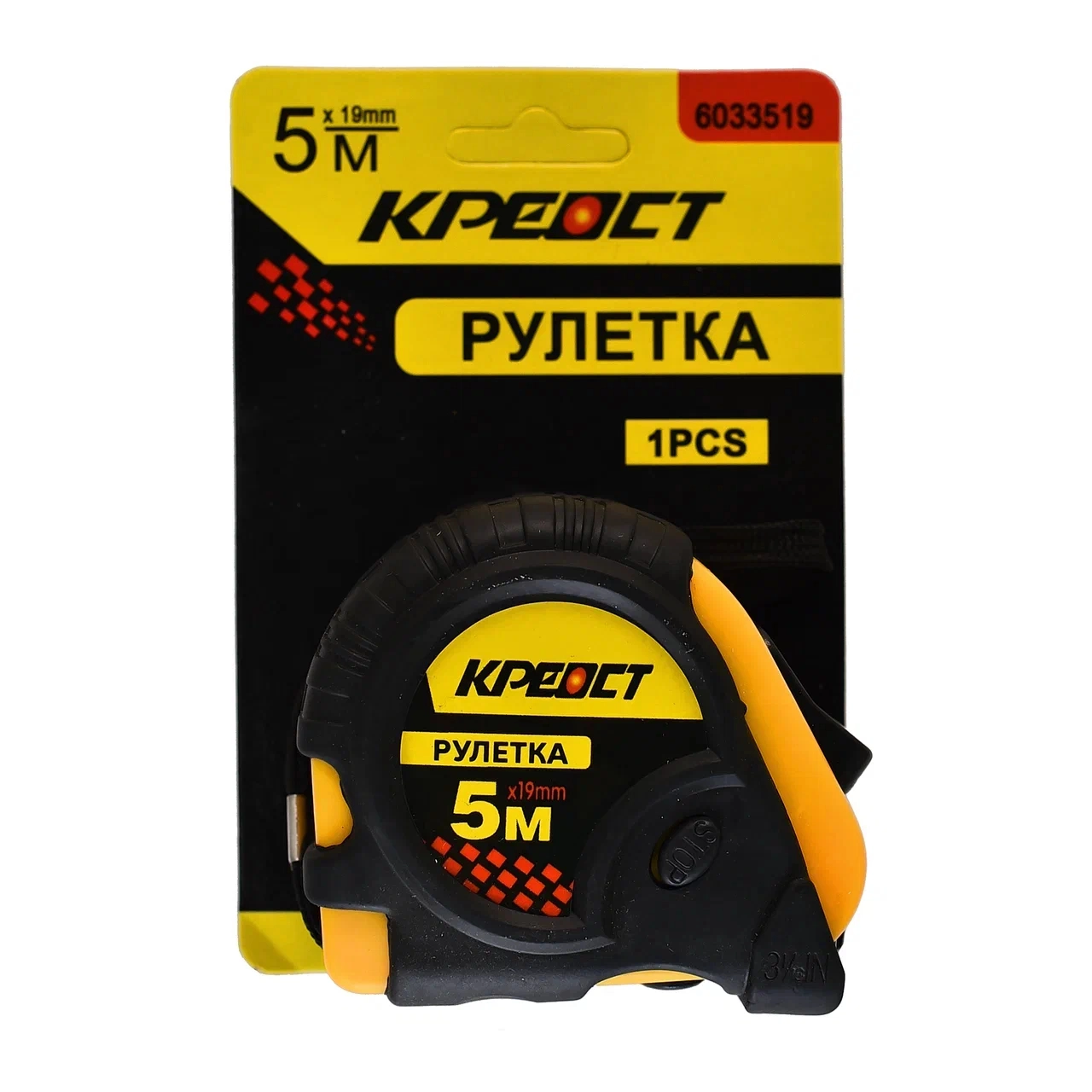 Измерительная рулетка Креост 5 м x 19 мм 219₽