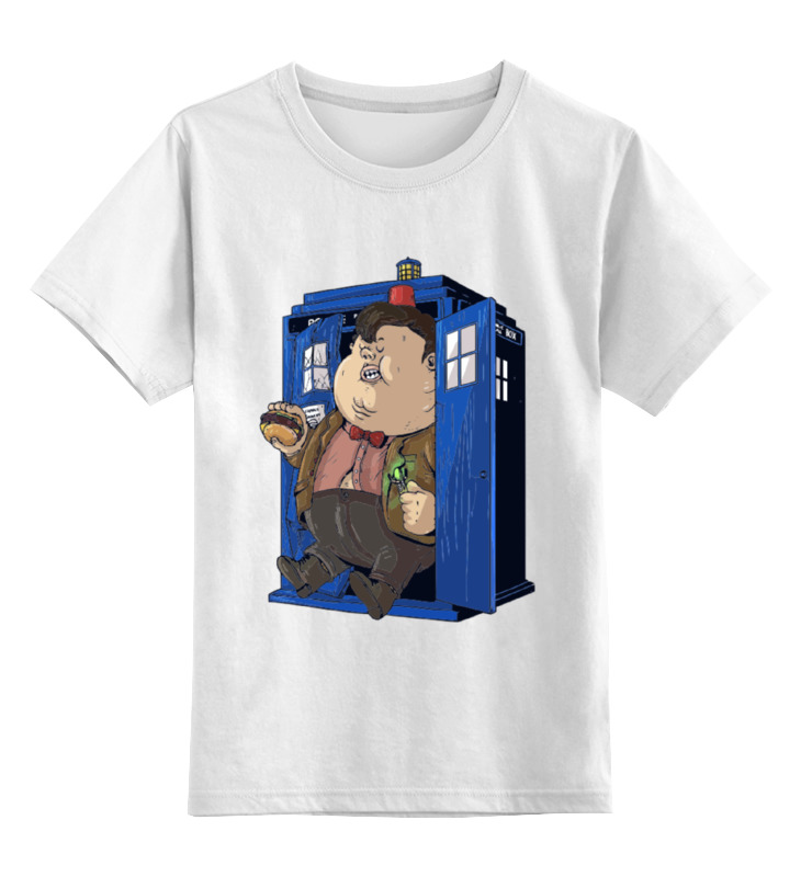 

Футболка детская Printio Fat doctor who цв. белый р. 104, Fat doctor who