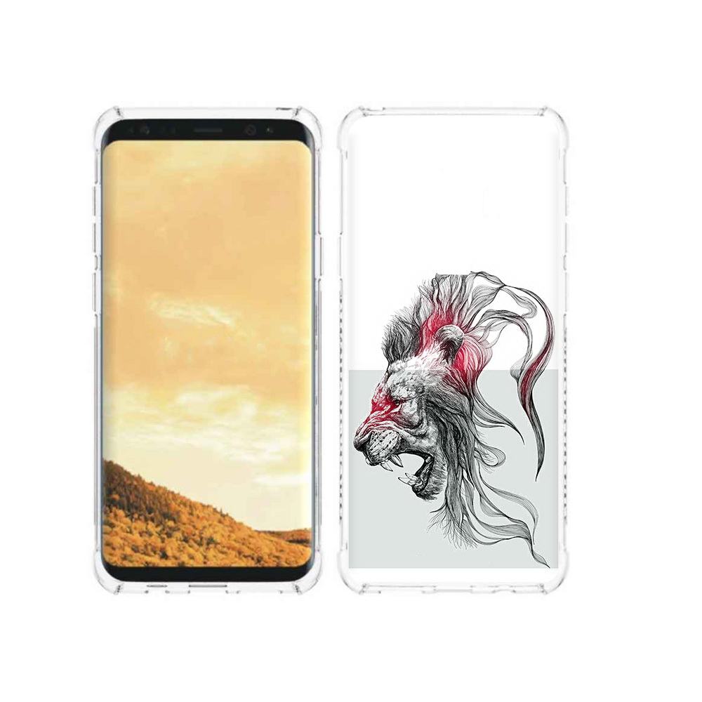 

Чехол MyPads Tocco для Samsung Galaxy S9 разъяренный лев (PT98329.588.576), Прозрачный, Tocco