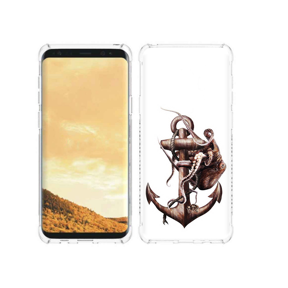 

Чехол MyPads Tocco для Samsung Galaxy S9 ржавый якорь (PT98329.588.579), Прозрачный, Tocco