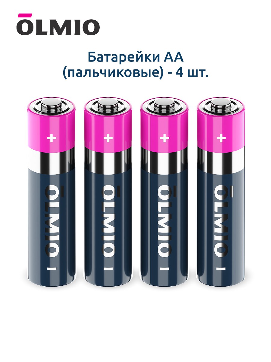 Батарейка Olmio AA  LR06 (4 штуки) 42882