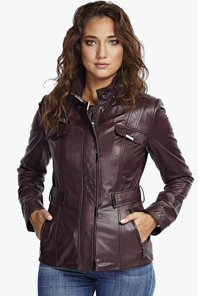 

Кожаная куртка женская Deriza 39-P662 красная XS (доставка из-за рубежа), Красный, 39-P662