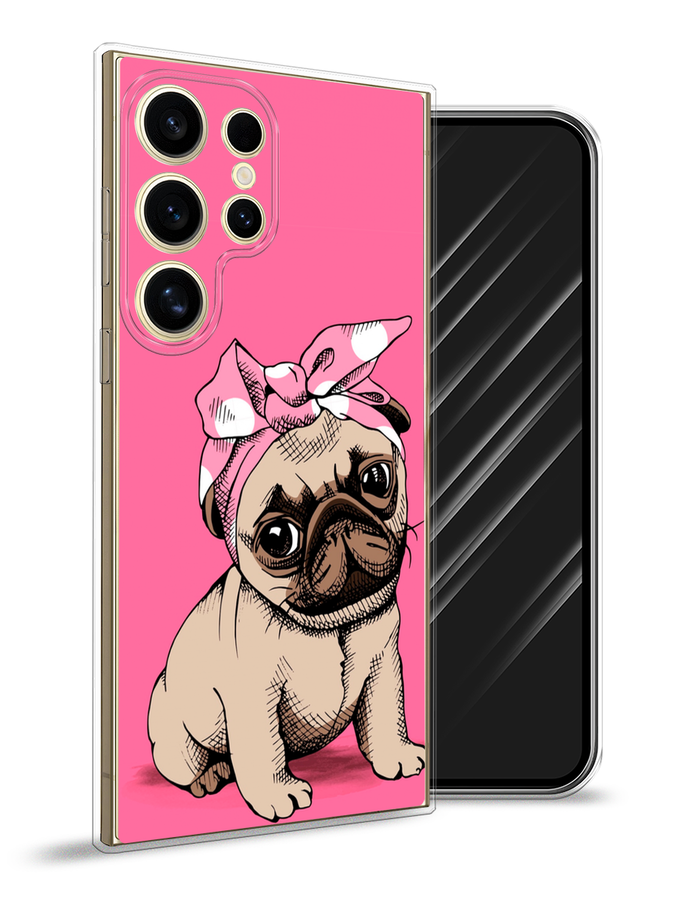 

Чехол Awog на Samsung Galaxy S24 Ultra "Dog Pin-Up", Розовый;бежевый, 2109250-1