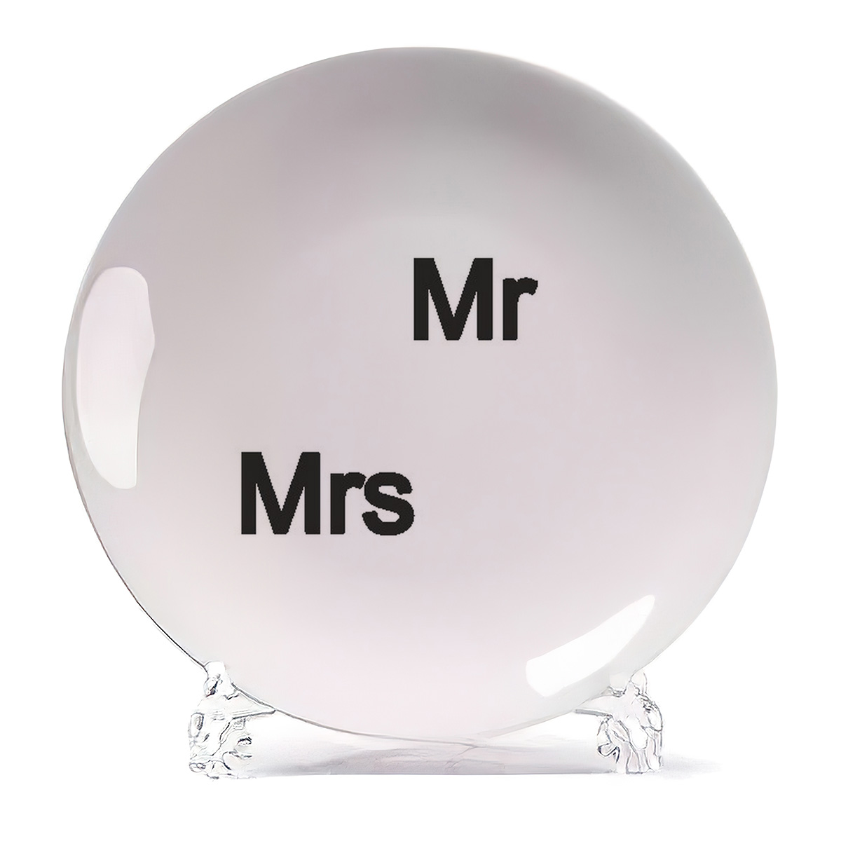 

Тарелка CoolPodarok Mr Mrs, Mr Mrs