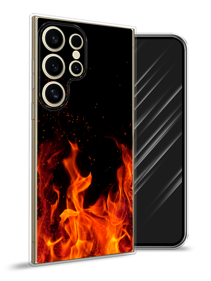 

Чехол Awog на Samsung Galaxy S24 Ultra "Все в огне", Оранжевый;черный, 2109250-1