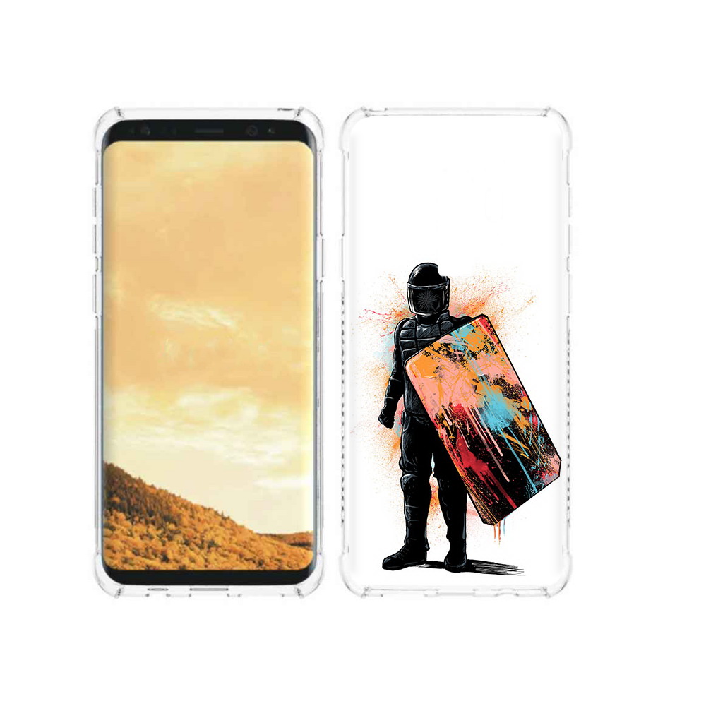 

Чехол MyPads Tocco для Samsung Galaxy S9 солдат с красочным щитом (PT98329.588.614), Прозрачный, Tocco