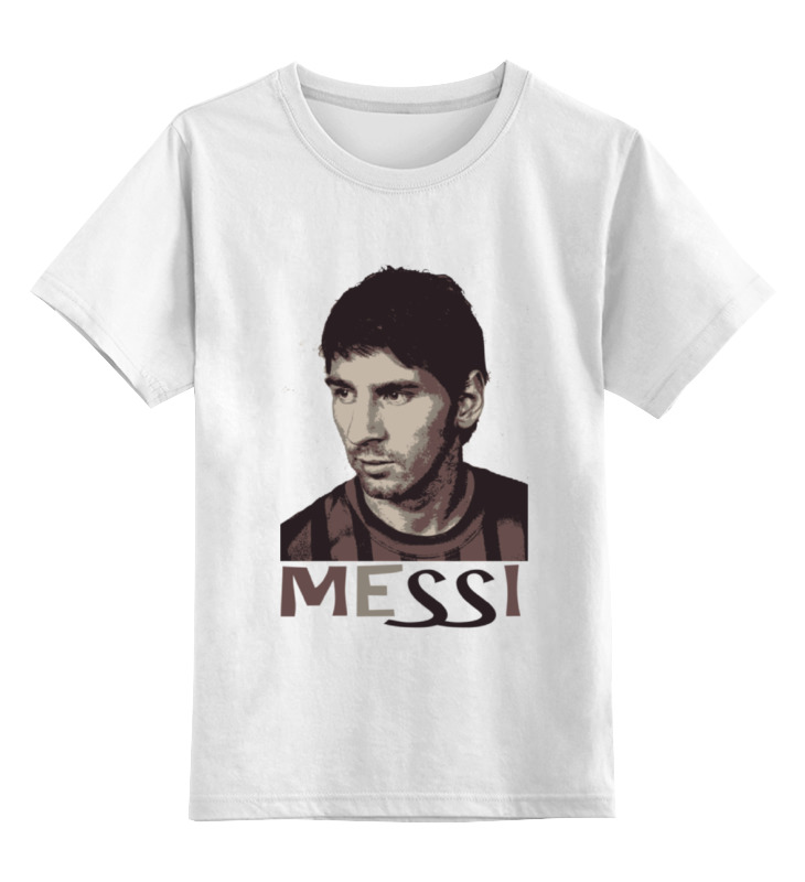 

Футболка детская Printio Messi цв. белый р. 104, Messi