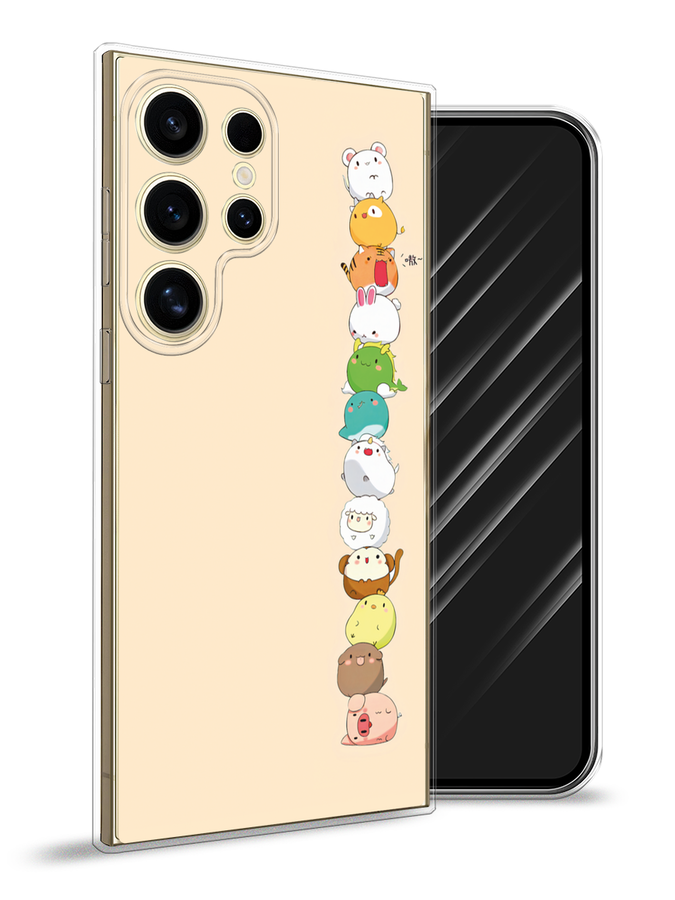 

Чехол Awog на Samsung Galaxy S24 Ultra "Питомцы Чиби", Желтый, 2109250-1