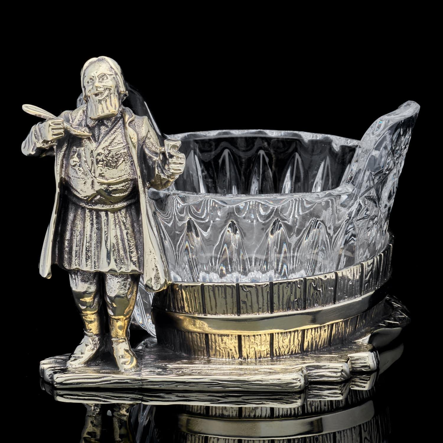 

Икорница «Купец с хрусталем», Прозрачный;серебристый