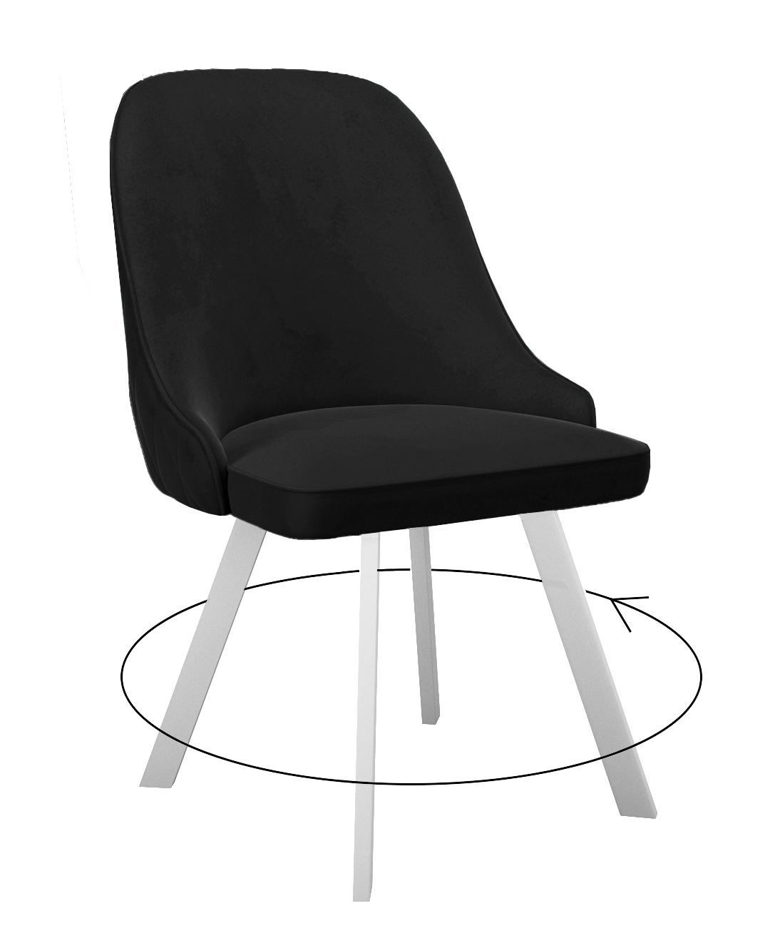 

Стул DIKLINE черный микровелюр 35x45x86 см