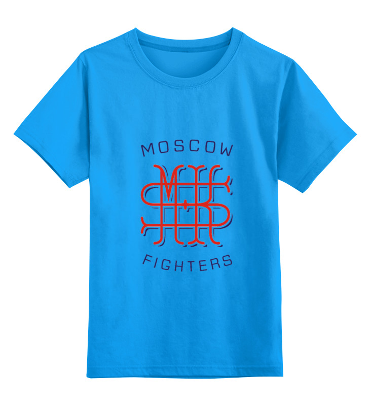 

Футболка детская Printio Moscow fighters цв. голубой р. 104, Moscow fighters