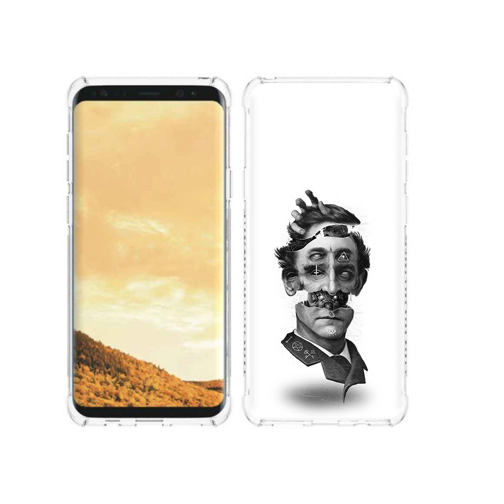 

Чехол MyPads Tocco для Samsung Galaxy S9 страшное лицо абстракция (PT98329.588.628), Прозрачный, Tocco