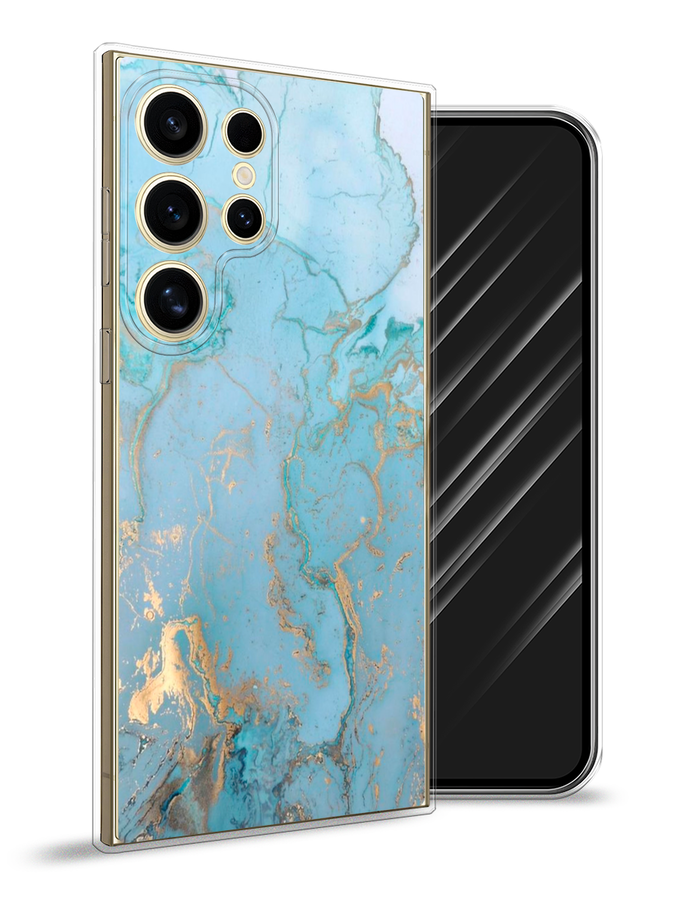 

Чехол Awog на Samsung Galaxy S24 Ultra "Голубой мрамор рисунок", 2109250-1