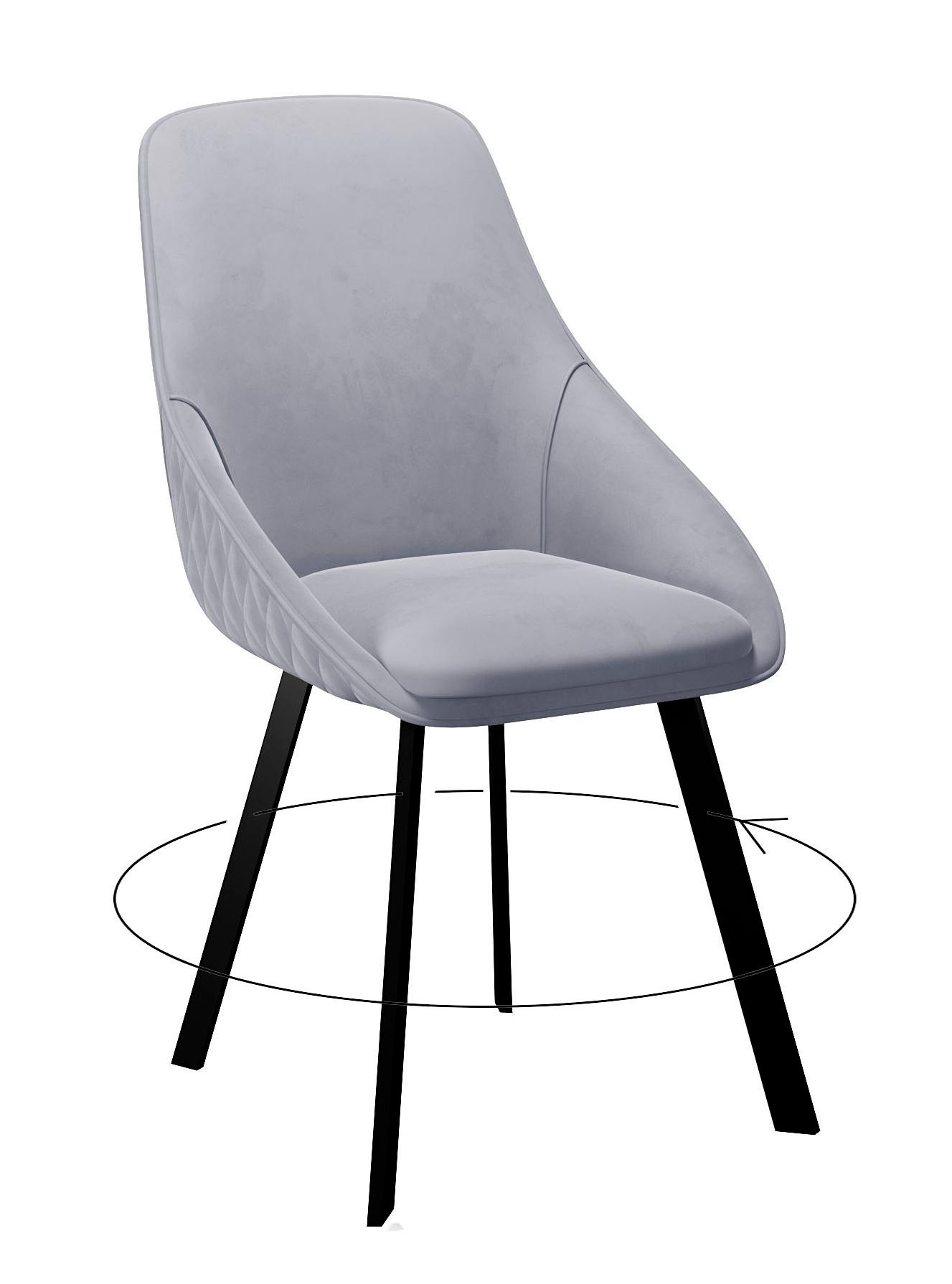 

Стул DIKLINE черный микровелюр 35x45x86 см