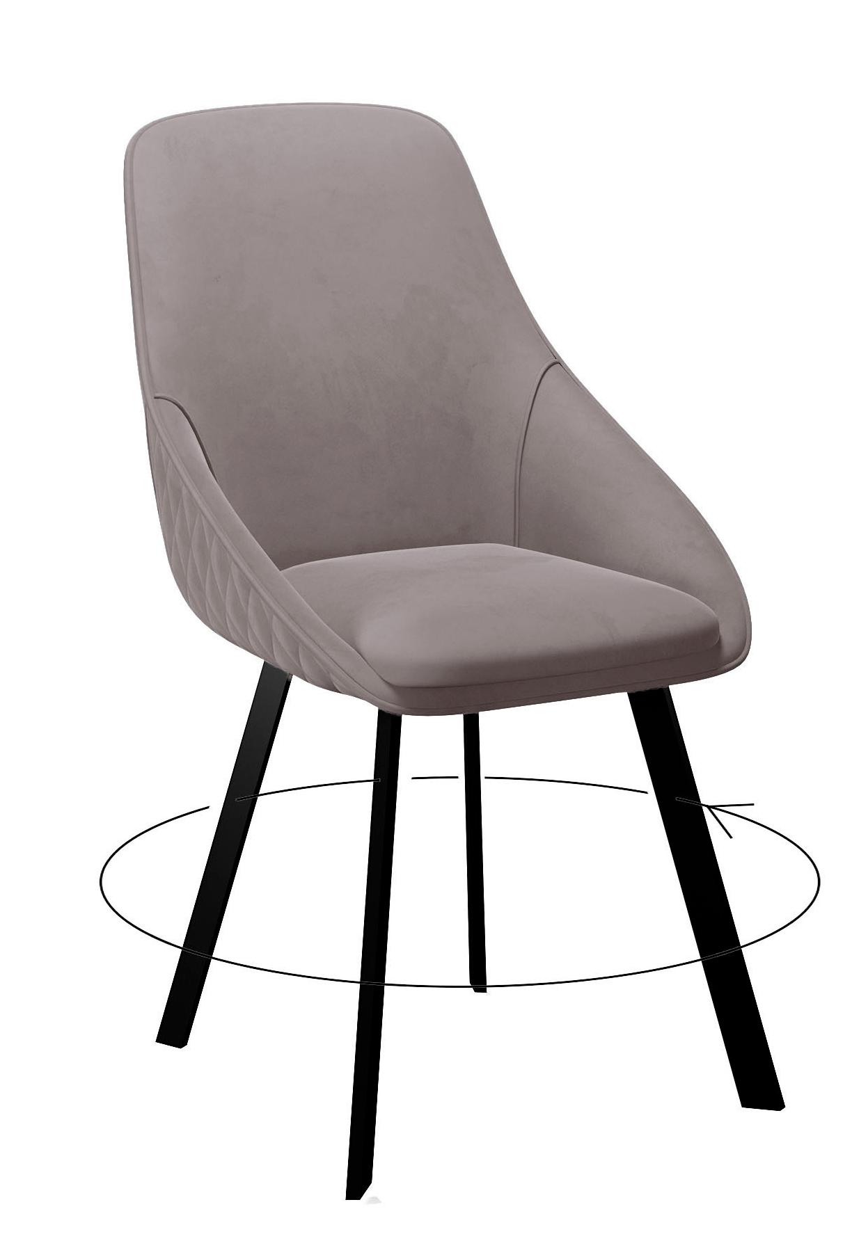 

Стул DIKLINE черный микровелюр 35x45x86 см