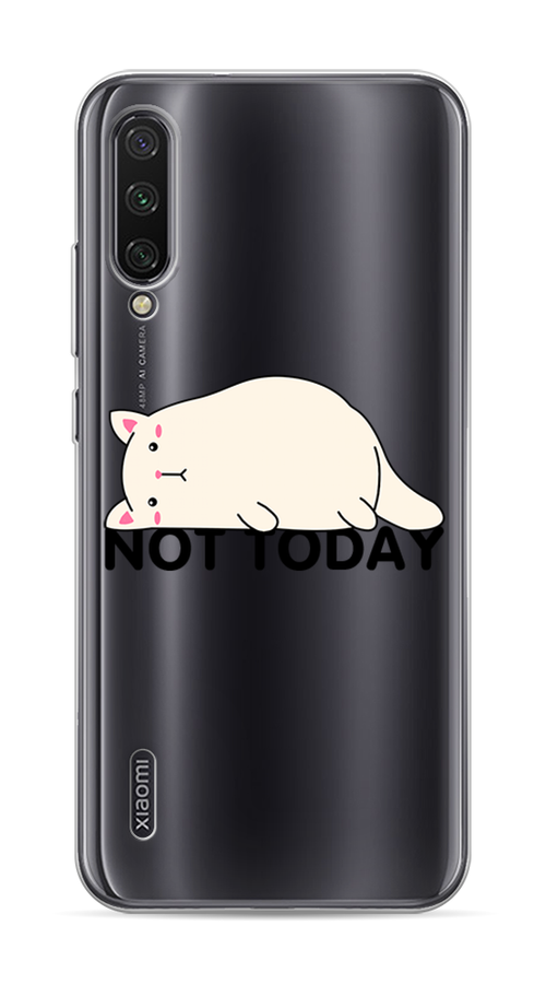 

Чехол на Xiaomi Mi CC9E "Cat not today", Белый;розовый;черный, 36050-1